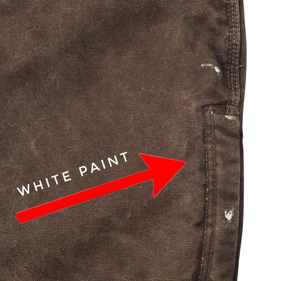 Carhartt B136 DKB Loose Fit Duck Double-Front Dungaree Quilted Lined Brown 48x30 - Picture 10 of 10